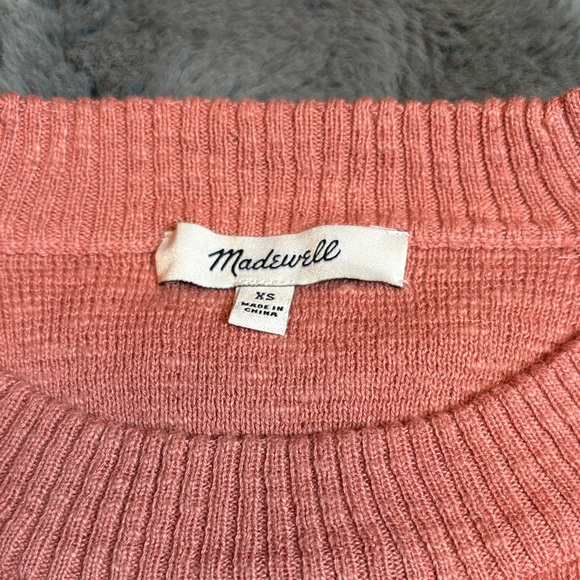 Madewell Women's Pink Crew Neck Sweater - Picture 3 of 3
